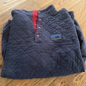 Patagonia Blue Quilted Pullover